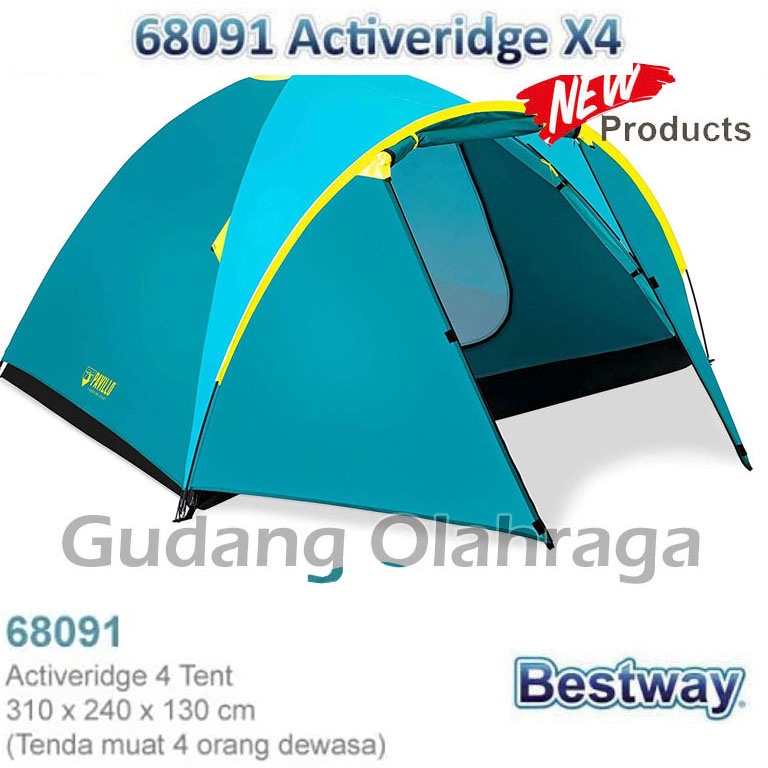 Jual Bestway 6891 Tenda Camping Dome 4 Orang New Pavillo Activeridge 4P ...