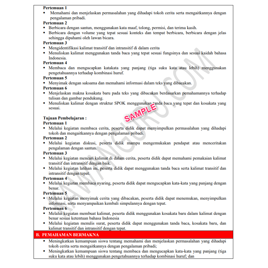 Jual PERANGKAT MODUL AJAR KELAS 4 SD/MI KURIKULUM MERDEKA FASE B REVISI ...