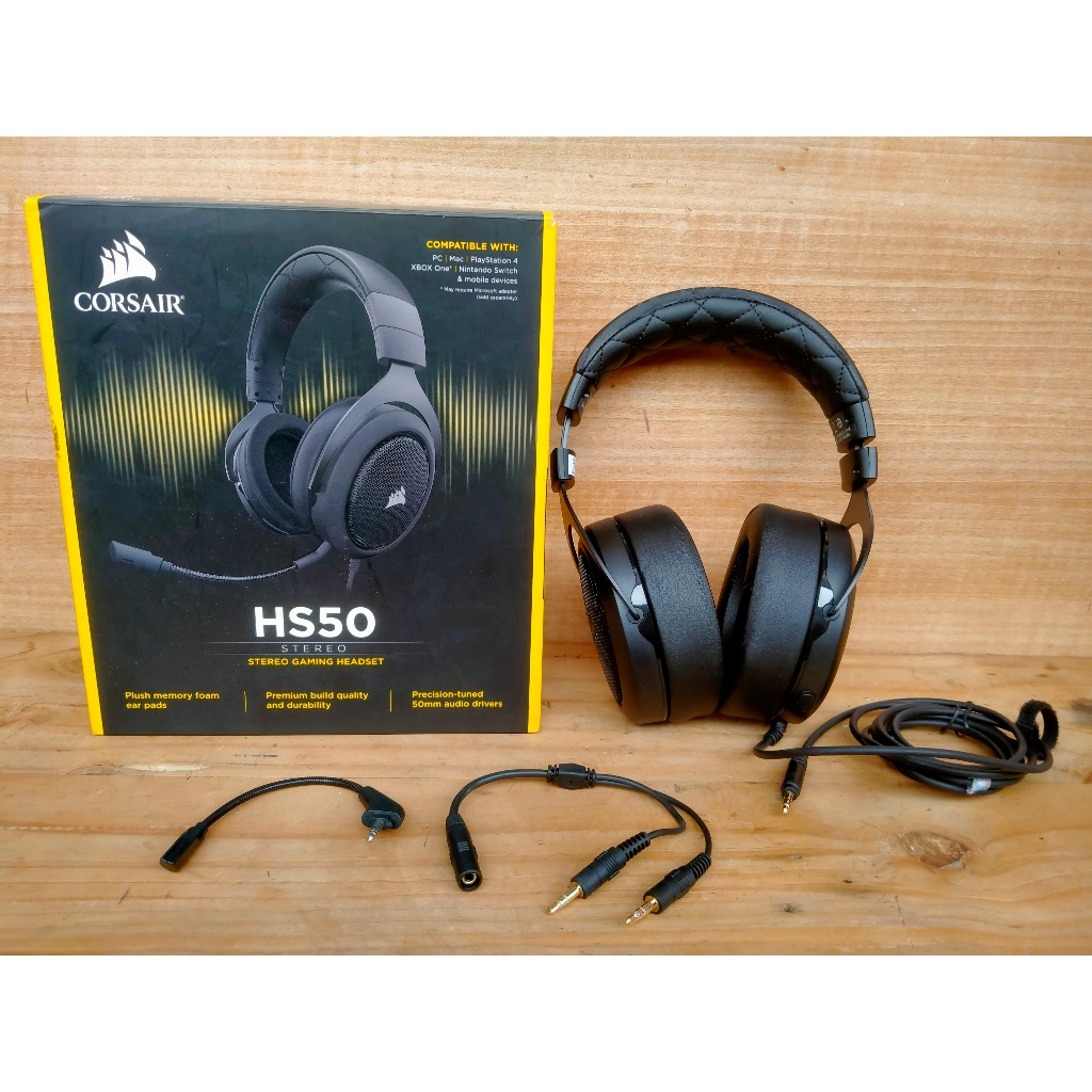 Jual Corsair Hs50 Stereo Gaming Headset Original | Shopee Indonesia