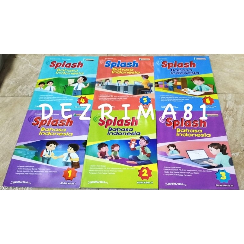 Jual Splash Bahasa Indonesia Kelas 1 2 3 4 5 6 SD/MI Kurikulum Merdeka ...