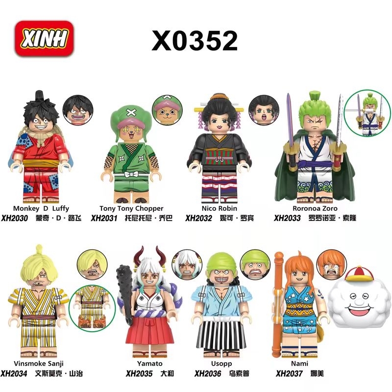 Jual mini figure anime One piece Monkey D Luffy Roronoa Zoro Nami ...