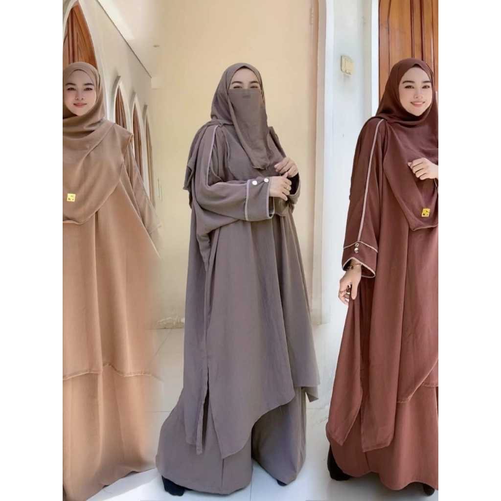 Jual kamila one set rock (hijab+nikob+kaftan+rok) baju muslim list ...