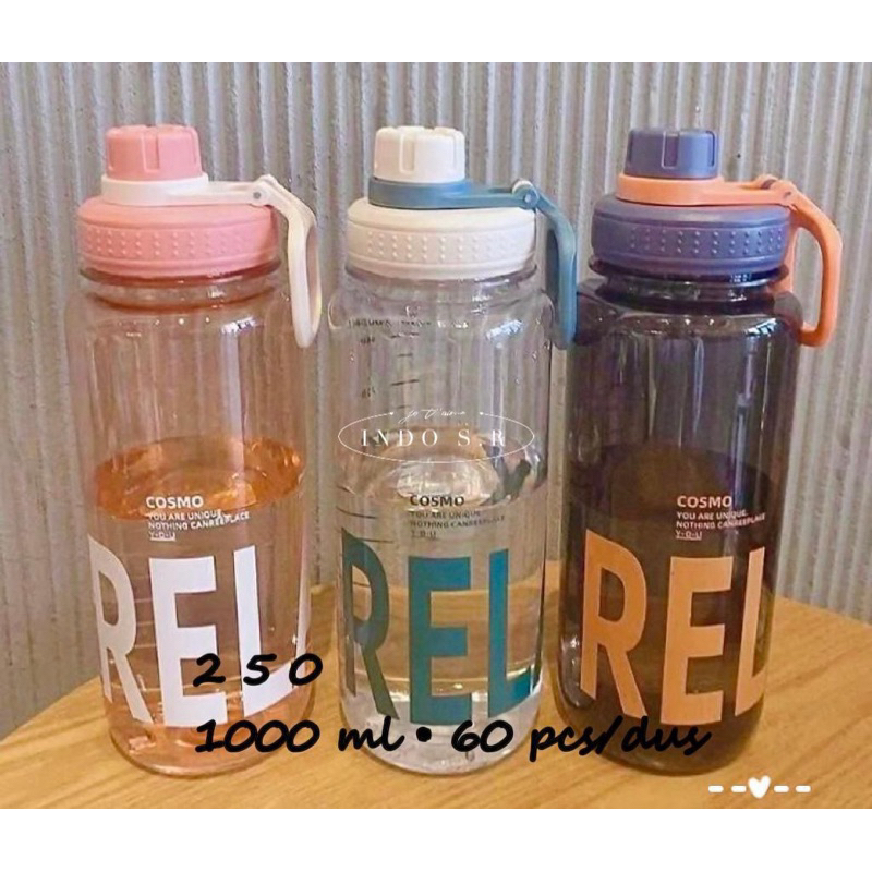 Jual [SA] Botol Minum Sport Portabel 1 Liter / Botol Minum Plastik ...