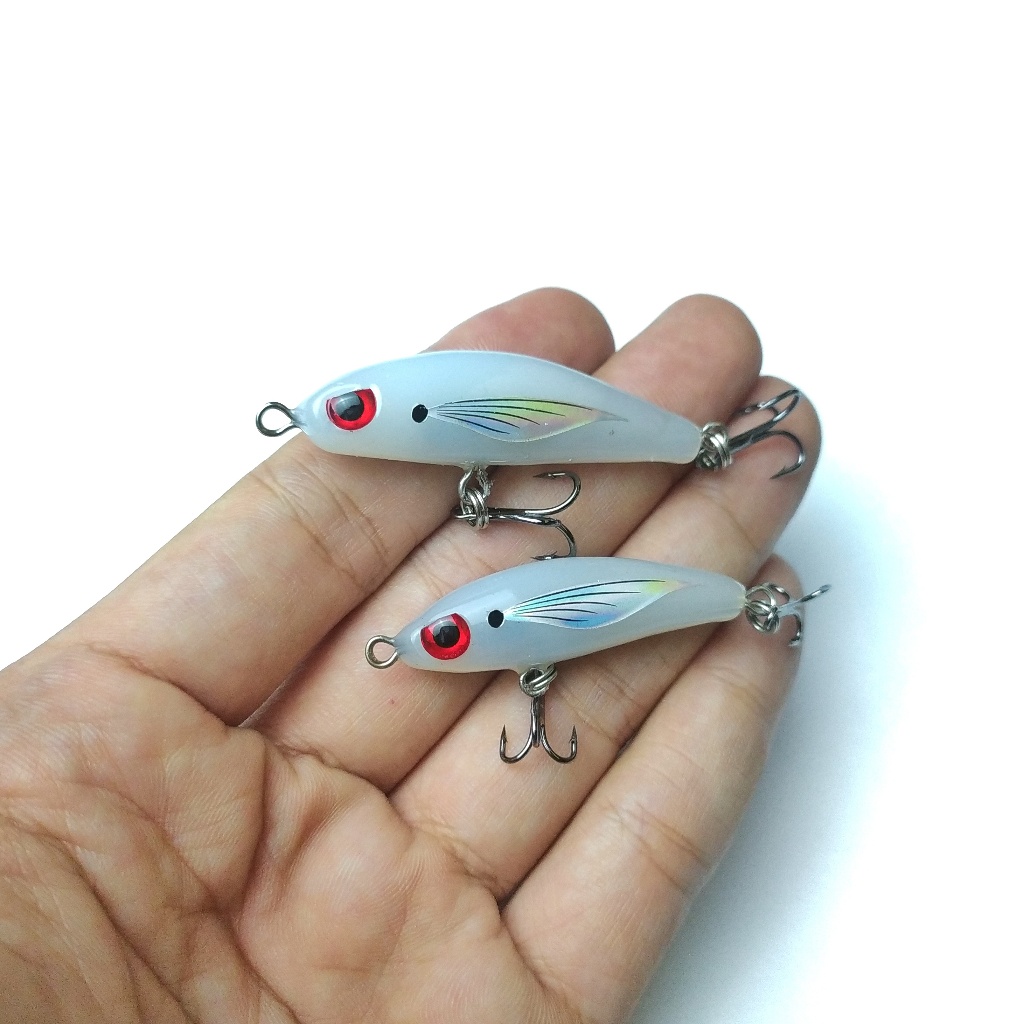 Jual Handmade Lure Swimmer Swim bait 4cm 5cm Lem bakar Glue stick Umpan
