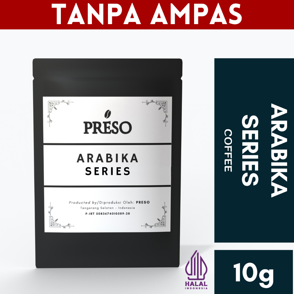 Jual Preso Kopi Arabika Series Luwak Liar Gayo Tanpa Ampas Celup Drip