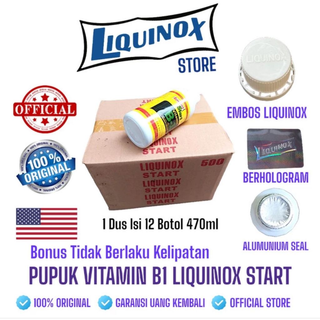 Jual Pupuk Vitamin B1 Tanaman Harga 1 Dus Isi 12 Botol 470ml | Shopee ...