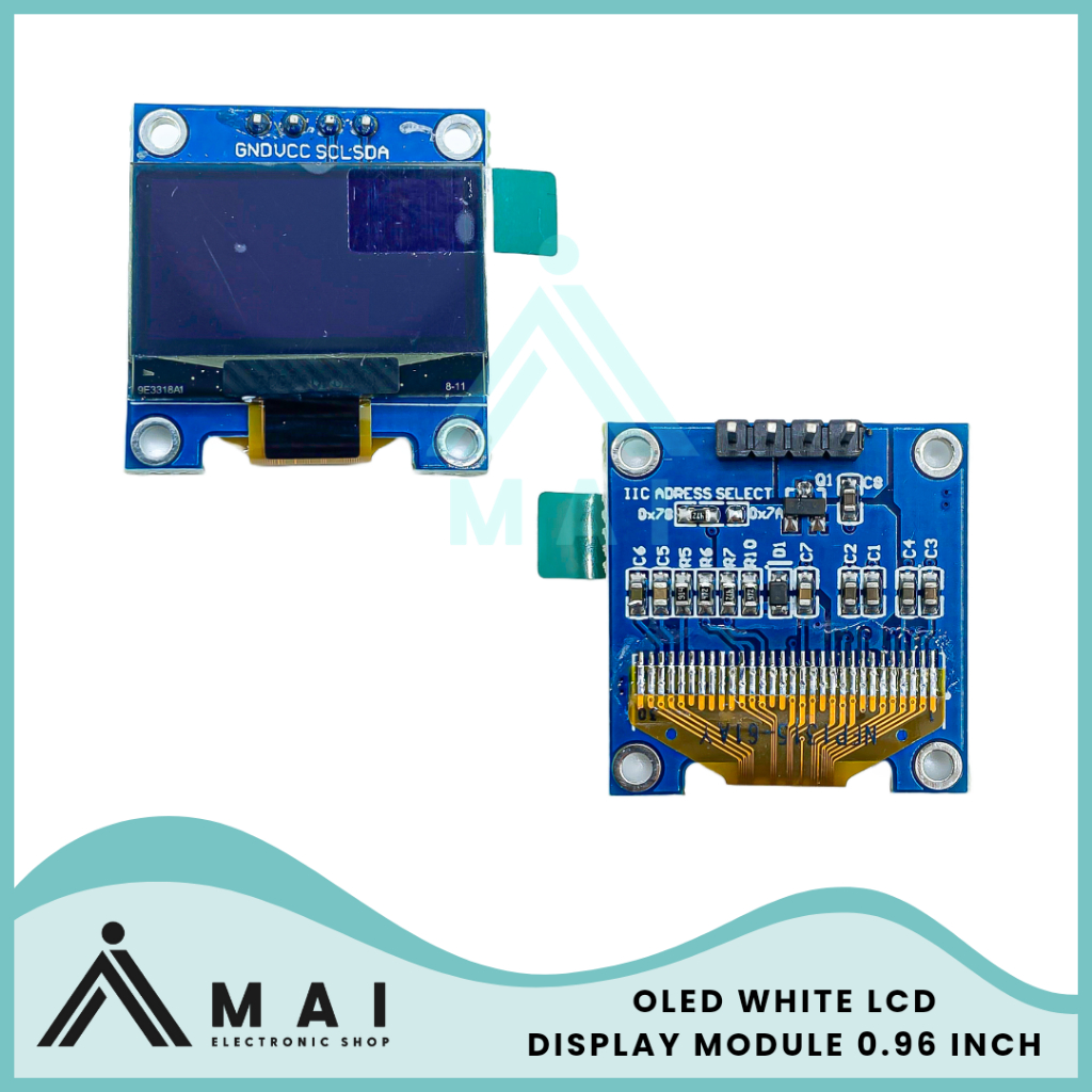 Jual LCD Oled I2C Display Module Warna Putih | Shopee Indonesia