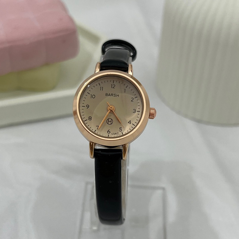 Jual Jam Tangan Wanita Barsh Tali Kulit Mini Angka Jam Analog Fashion ...