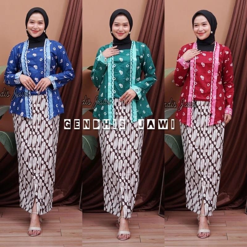 Jual kebaya jumputan, kebaya wanita modern, pakaian adat wanita ...