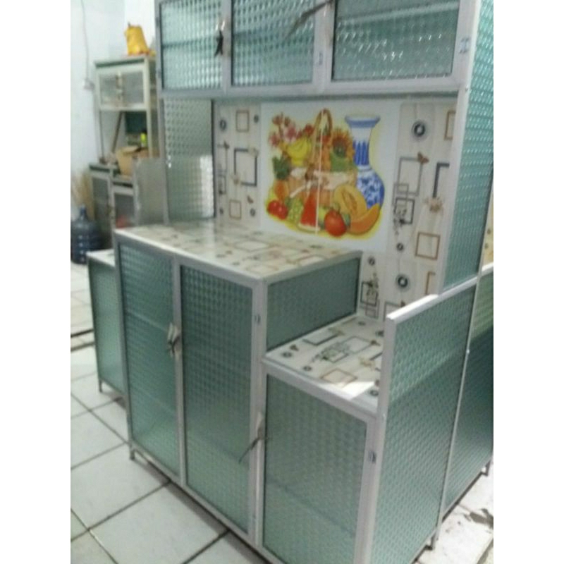 Jual Lemari Rak Piring Aluminium 3 Pintu Shopee Indonesia