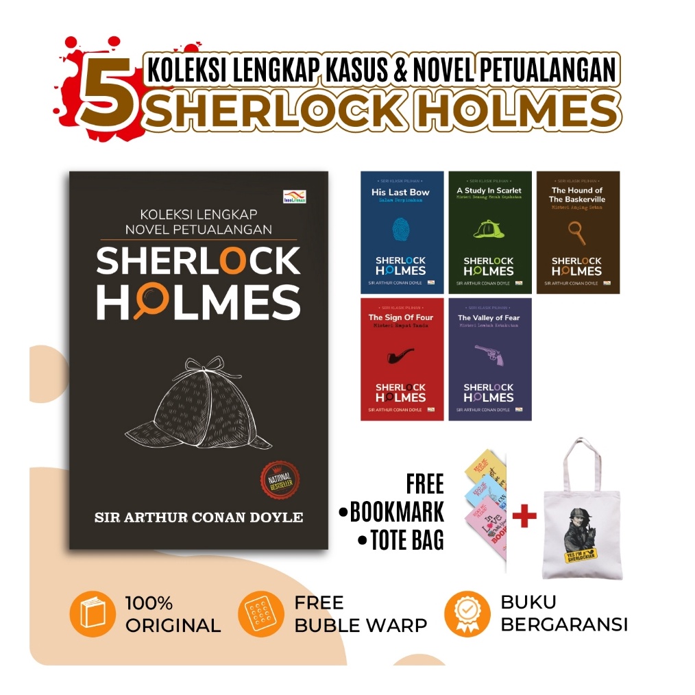 Jual KODE L1S Super Sale Koleksi Lengkap Novel Petualangan Sherlock ...