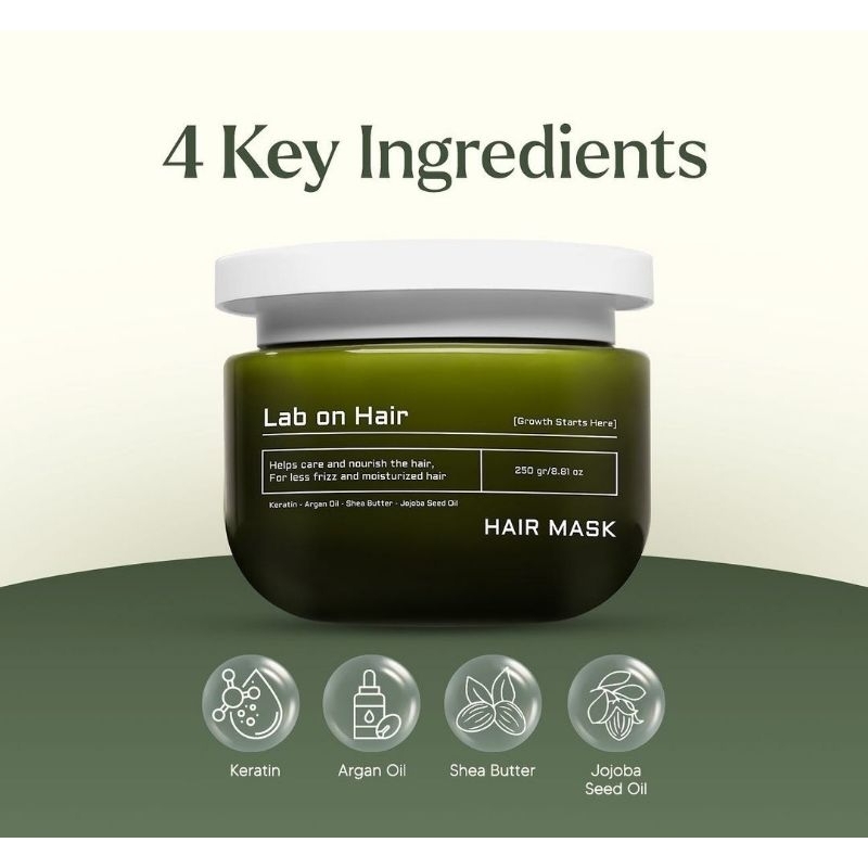 Jual LAB ON HAIR - Hair Mask 250 gram | Shopee Indonesia
