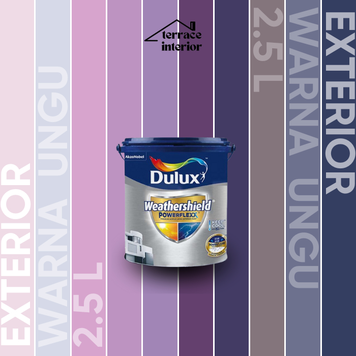 Jual Cat Tembok Dulux Weathershield Powerflex Exterior 2 5l Violet