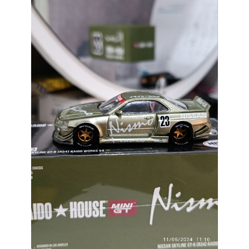 2024 MINI-GT KAIDO House NISSAN SKYLINE GT-R GTR (R33) Carbonio