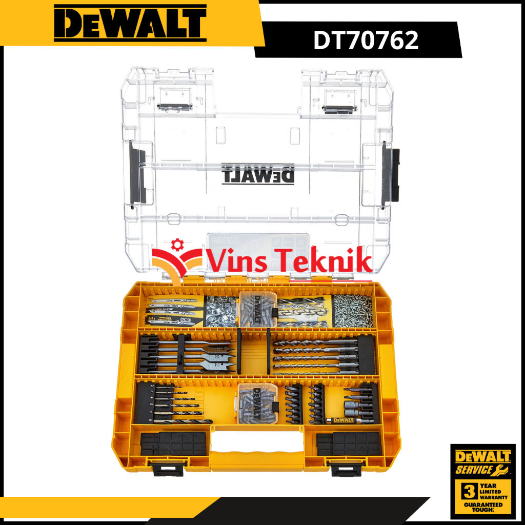 Jual Mata bor obeng set 85pcs drill driver set DEWALT DT70762 | Shopee ...