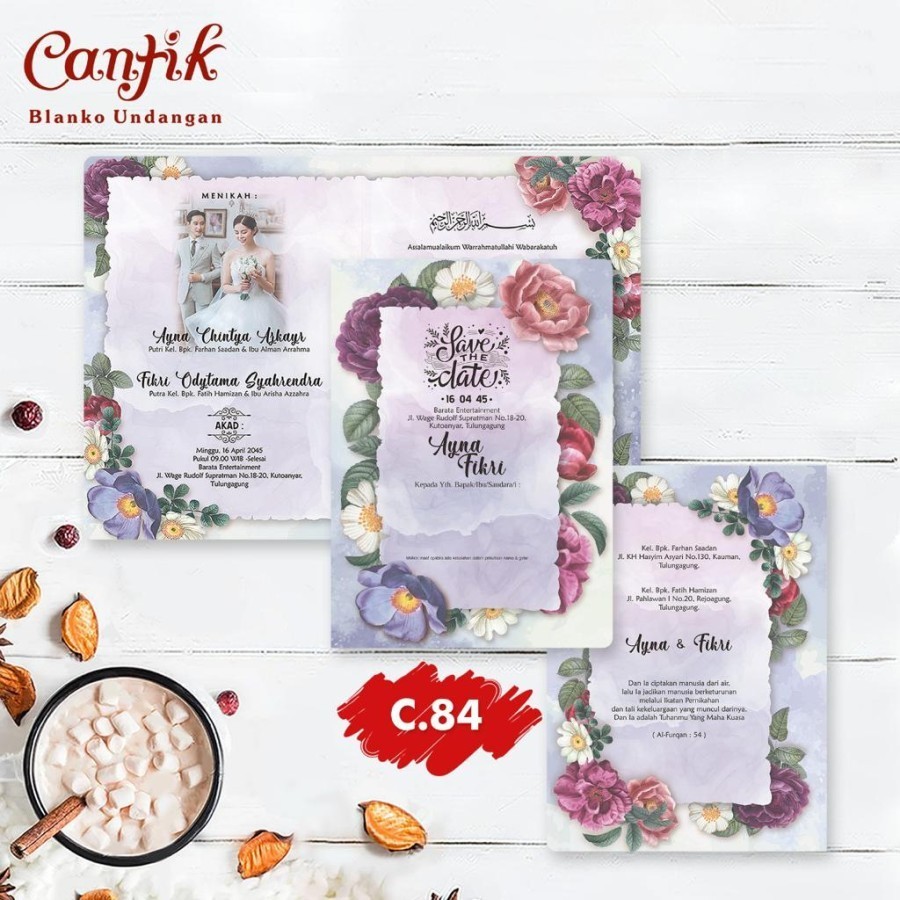 Jual BLANKO UNDANGAN CANTIK KODE 84-85-86-87-88-89-90-91-92-93 | Shopee ...