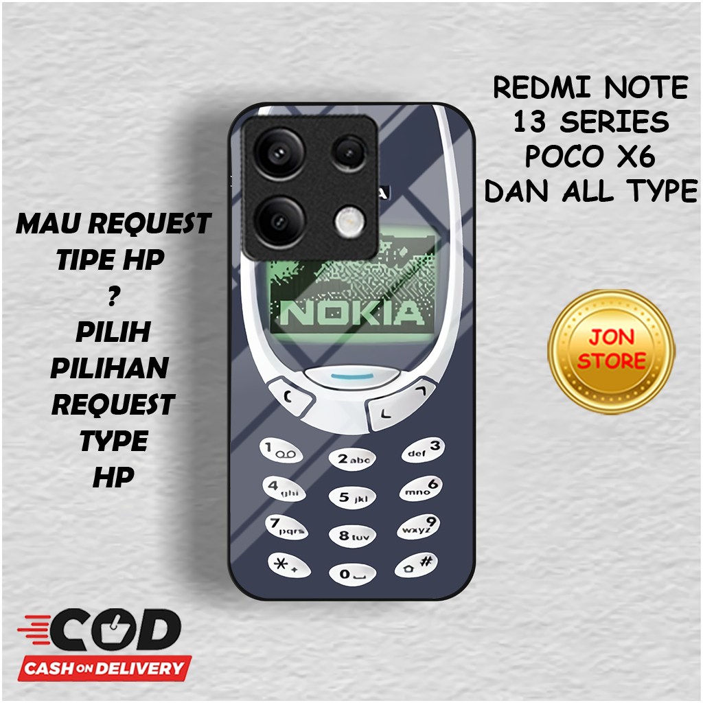 RN 30 Silikon Casing Case MOTIF NOKIA JADUL Softcase Glossy Kilau  Untuk XIAOMI REDMI NOTE 13 4G 5G NOTE 13 PRO 4G 5G NOTE 13 PRO PLUS POCO X6 