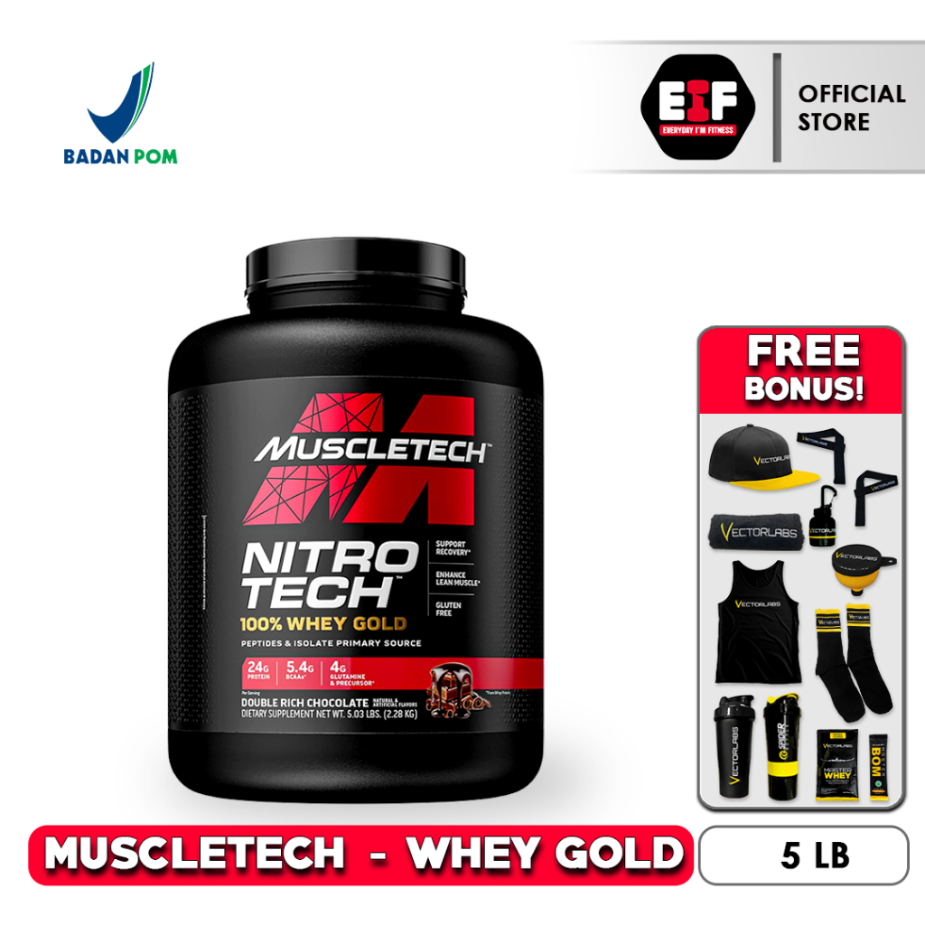 Jual MUSCLETECH Nitrotech Whey Gold 5 Lbs / 2.28 Kg - Susu Whey Protein ...