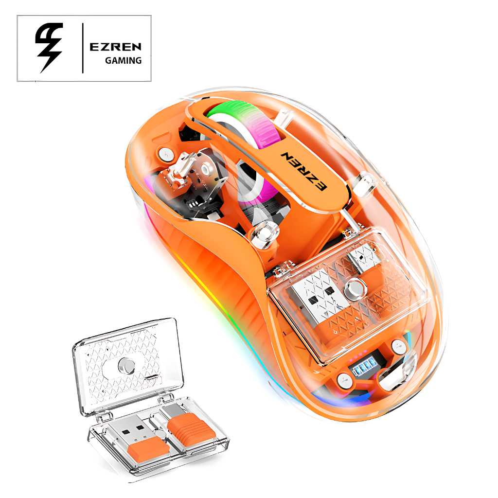 Jual Ezren M333 Wireless Bluetooth Tri-Mode Mouse Type-C Rechargeable ...