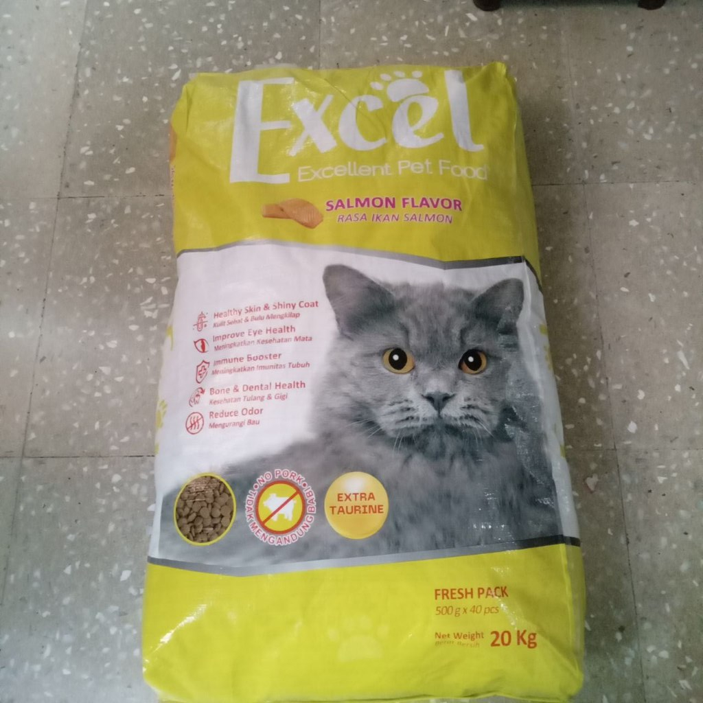 Jual Excel Cat Salmon 20Kg - Makanan Kucing - Cat Food | Shopee Indonesia