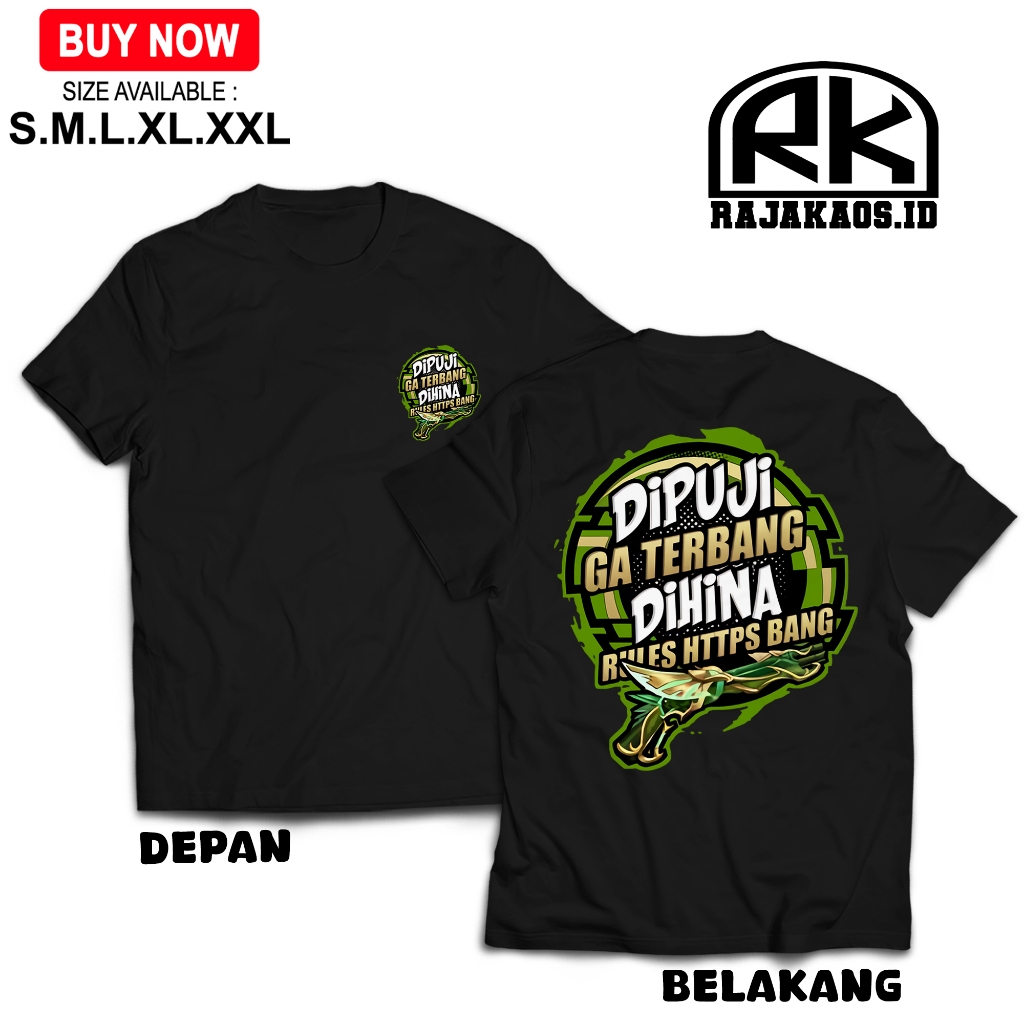Jual Raja Kaos FF Di Puji Ga Terbang Di Hina Rules HT2PS Bang Versi SG ...