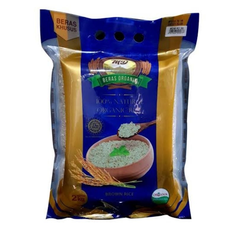 Jual MD Beras Organik Brown Rice 2kg | Shopee Indonesia