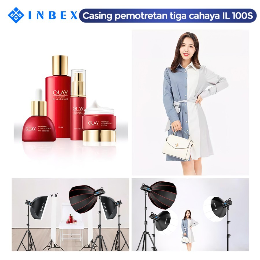 Jual INBEX IL-100S Foto Lighting Studio Softbox Lampu Fotografi ...
