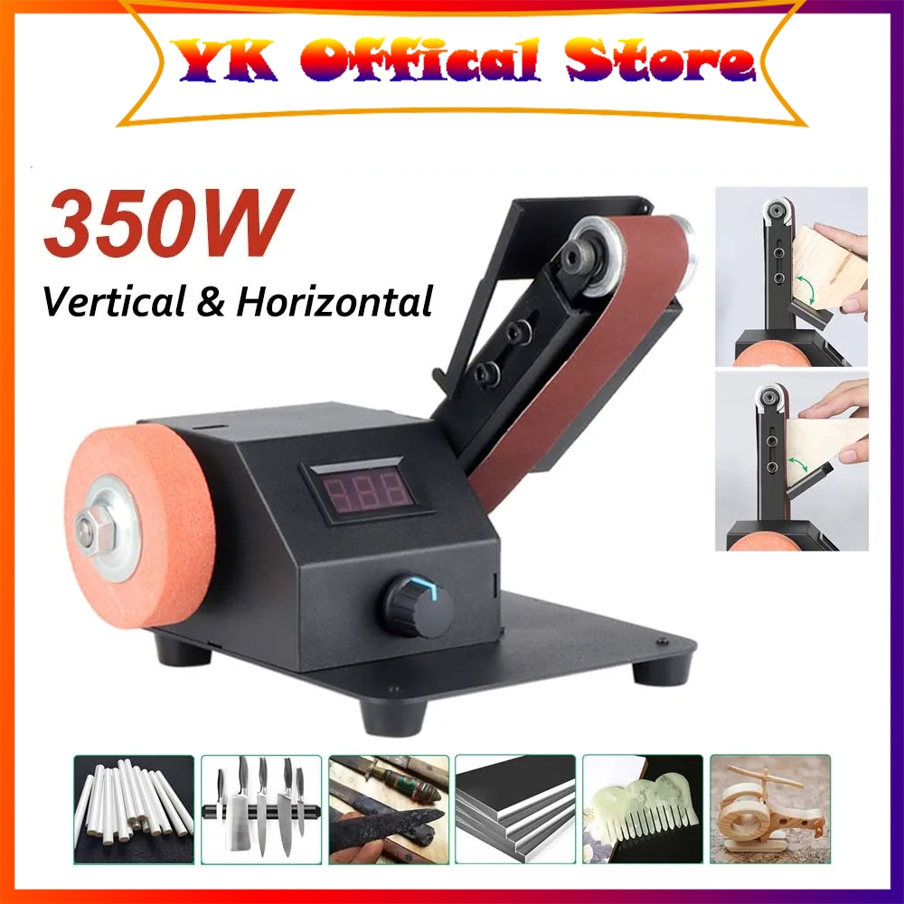 775 Model Electric Belt Sander – Mini DIY Polishing & Grinding Machine, 9000 RPM, 110-240V, With 10 Sand Belts & Adapter (US Plug)