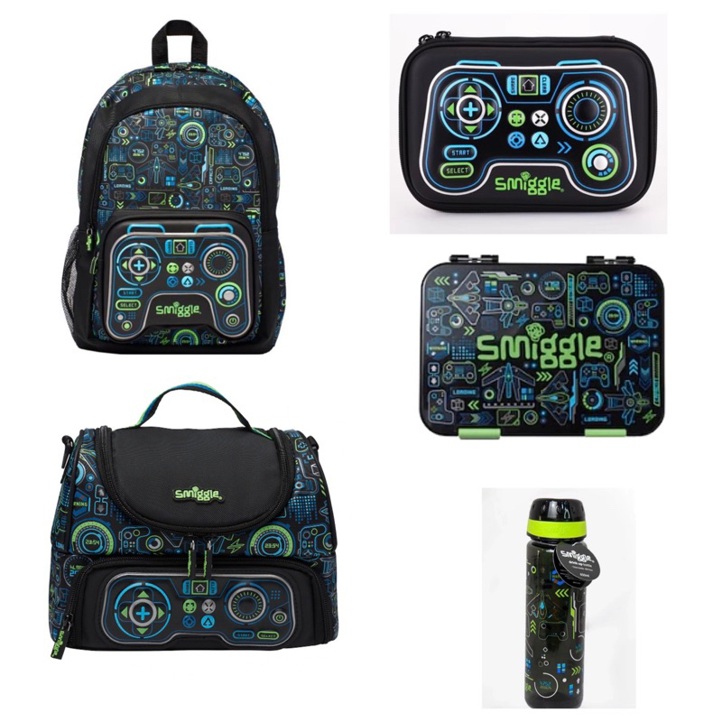 Jual Smiggle Virtual Classic Backpack SD Black GRADE ORI ZIPPER YKK