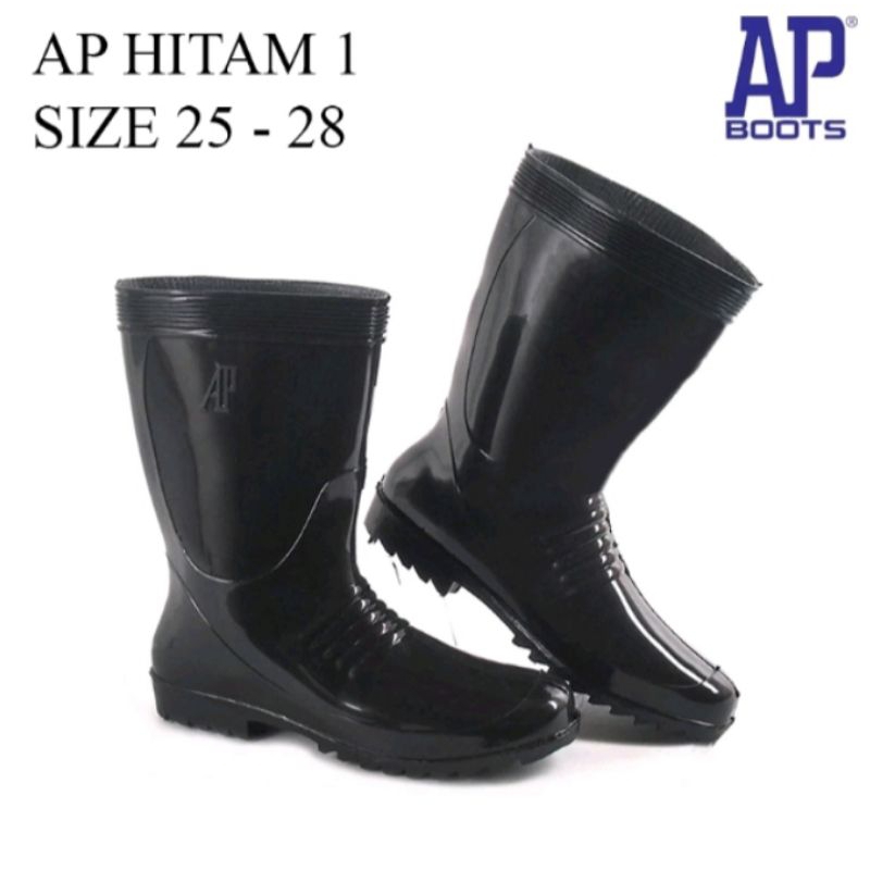Jual Sepatu boots pendek Ap boots Hitam | Shopee Indonesia