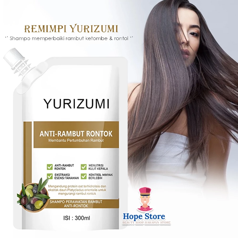 Hair Treatment Shampo Yurizumi 300ml Membantu Mencegah Rambut Bercabang Menutrisi Kulit Kepala | AutoStock