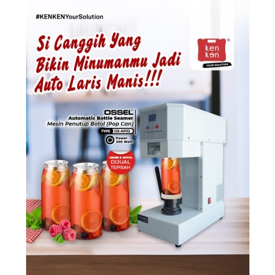 Jual Mesin Pop Can Seamer Penutup Botol Kaleng Ossel Shopee Indonesia