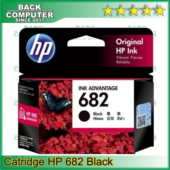 Jual Original Ink Tinta Catridge Printer Hp 682 Black Colour Shopee Indonesia 8464