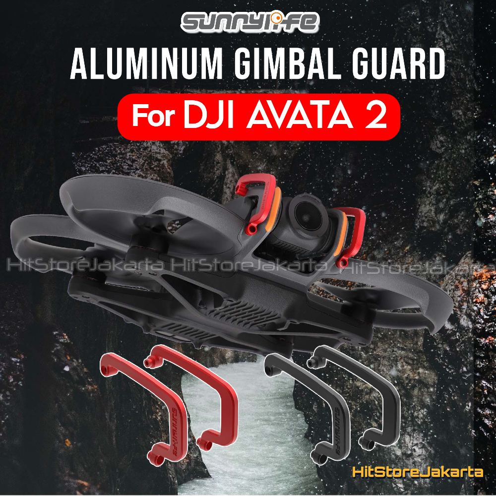 Gimbal Stoßstange Für DJI Avata 2 Drohne – Aluminiumlegierung, Rot, Anti-Kollisionsschutz