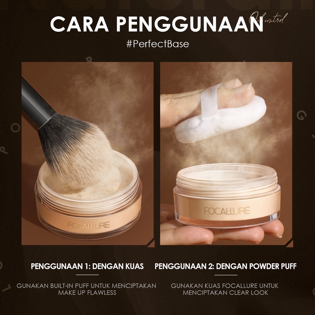 Jual Focallure Poreless Matte Loose Powder FA201 #01 Translucent ...