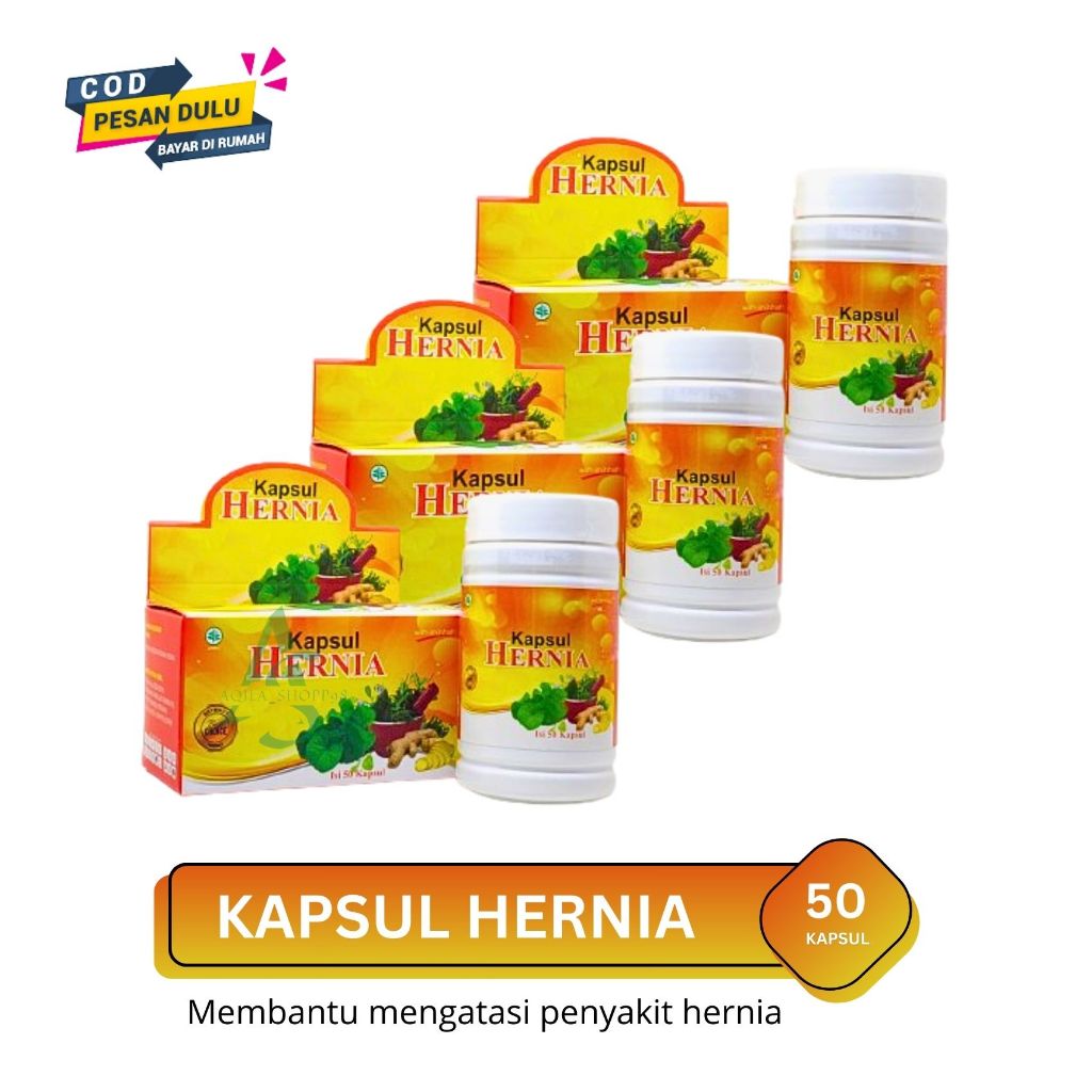 Jual PAKET 3 BOTOL Kapsul Hernia 50 Kapsul - Obat Turun Berok Obat ...