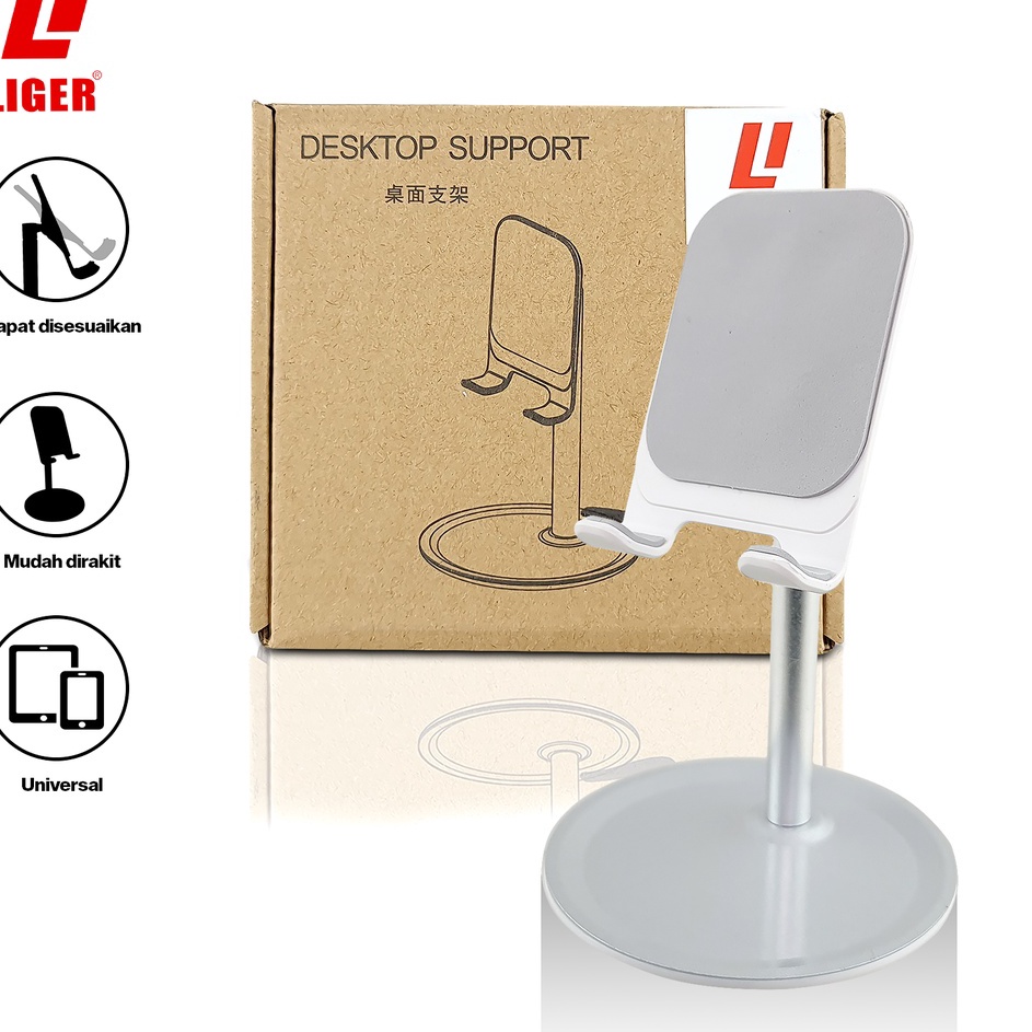 Jual LIGER Adjustable Desktop Mobile Phone Stand Tablet Holder with 36 ...