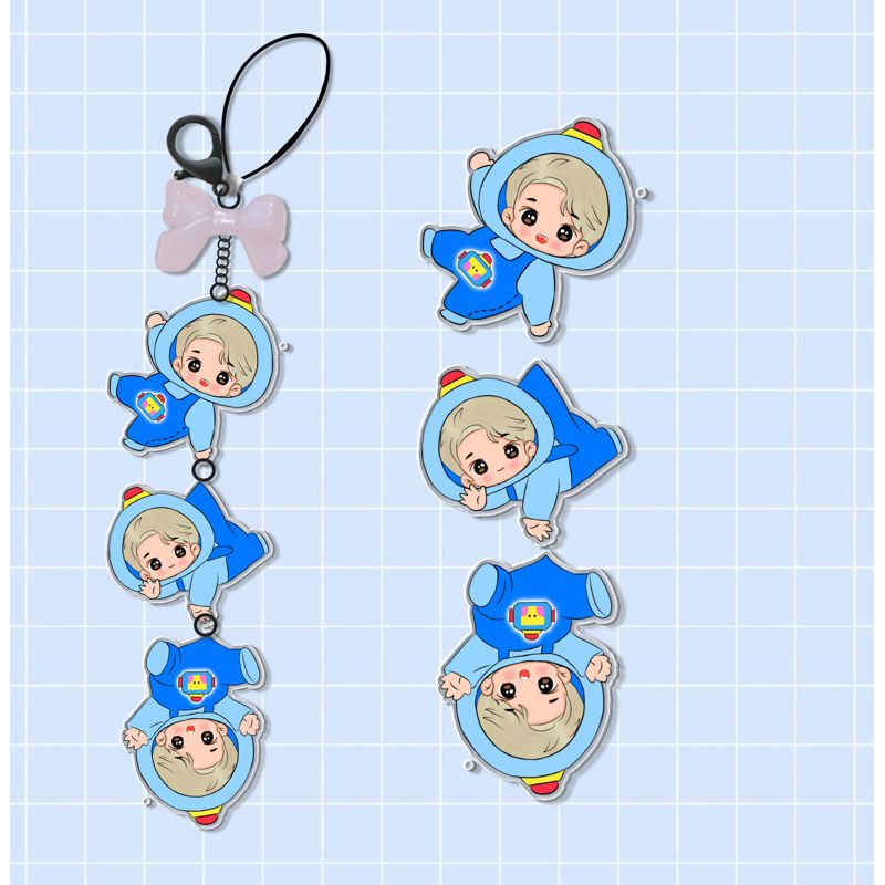 Jual (po Sampai 25 July) Phonestrap Keychain Treasure Chibi Truz Epoxy 