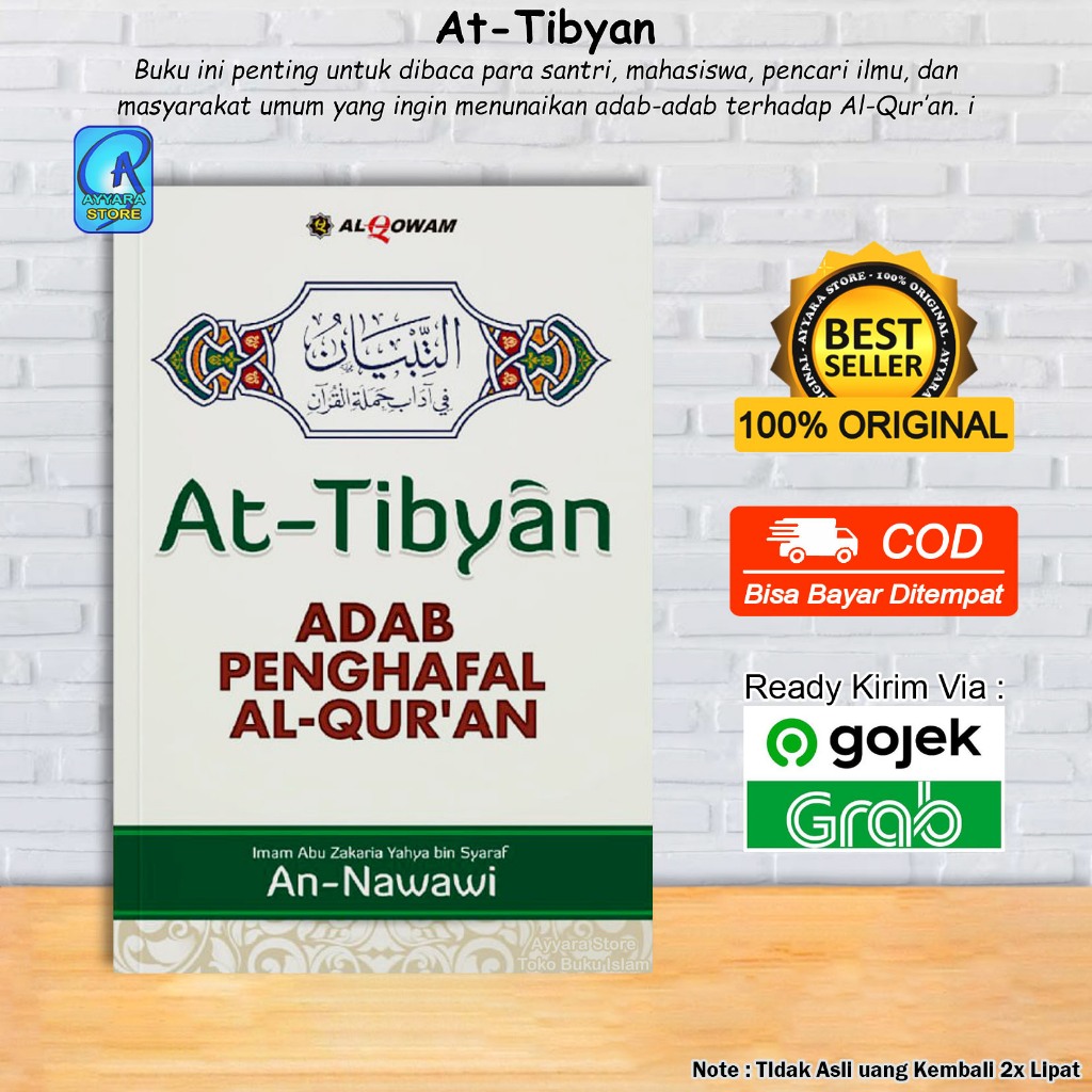 Jual At Tibyan Kitab Adab Penghafal Al Quran - Imam Abu Zakaria Yahya ...