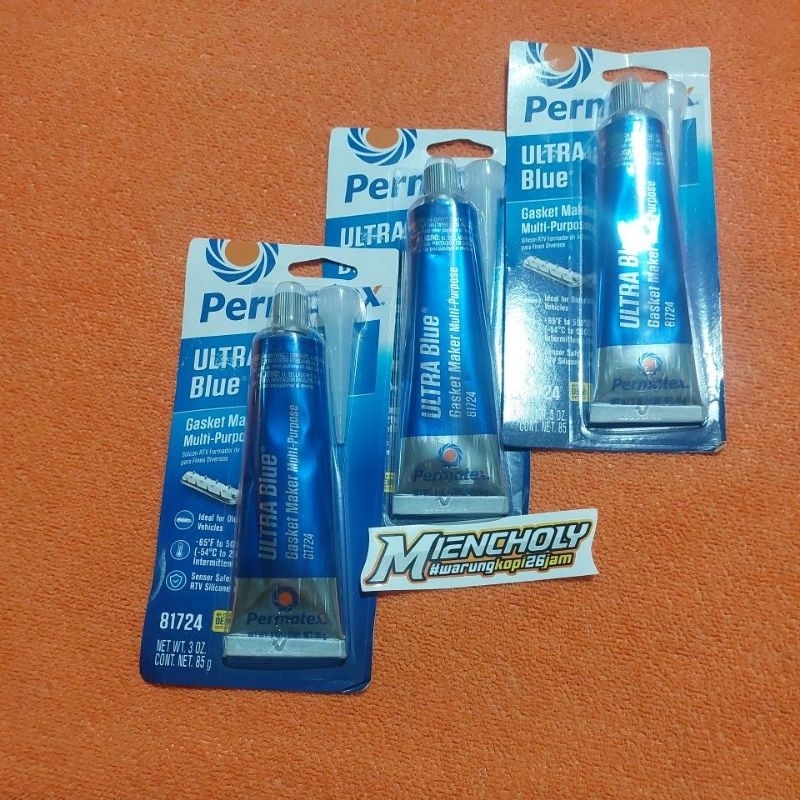Jual LEM PERMATEX ULTRA BLUE LEM BIRU BLOK MESIN TAHAN PANAS 85GR ...