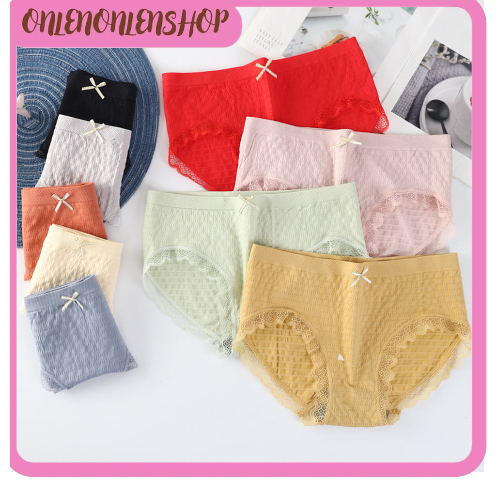 Jual OOS C592 Celana Dalam Fashion Wanita Renda Undies CD Kolor Bahan ...