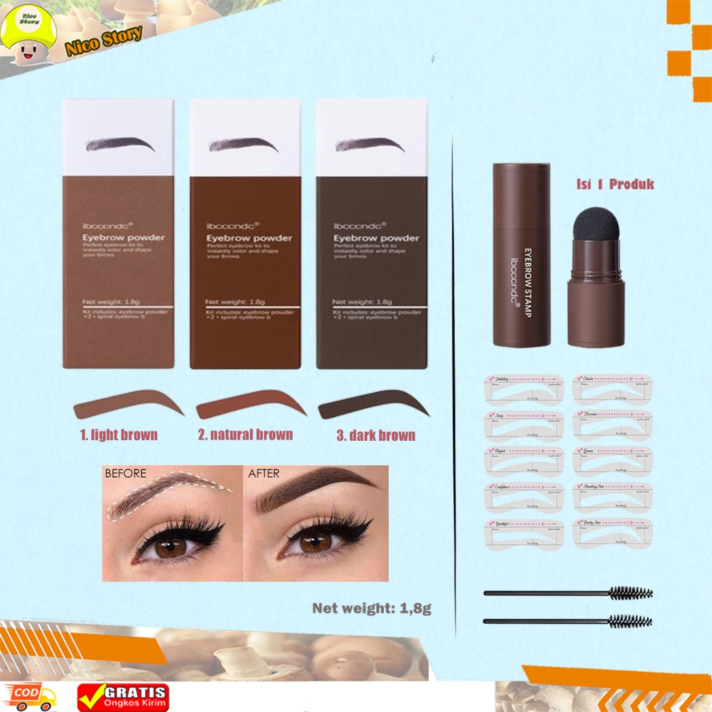 Jual (NCS) DB Ibccndc Eyebrow Powder Cetakan Alis Instan Bedak Alis
