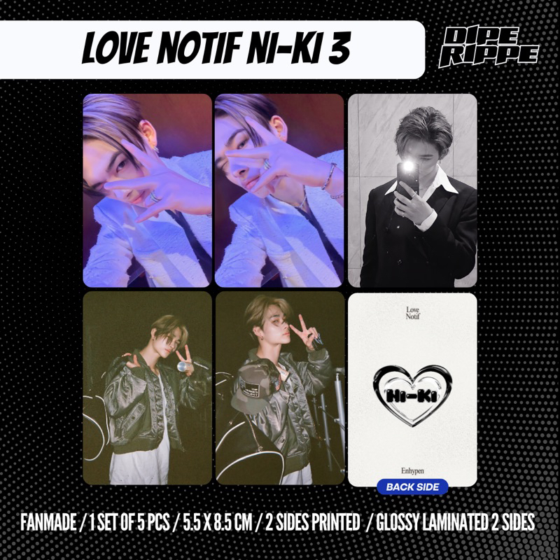 Jual ENH PHOTOCARD - LOVE NOTIF NIKI ENHYPEN SELCA UPDATE | Shopee ...