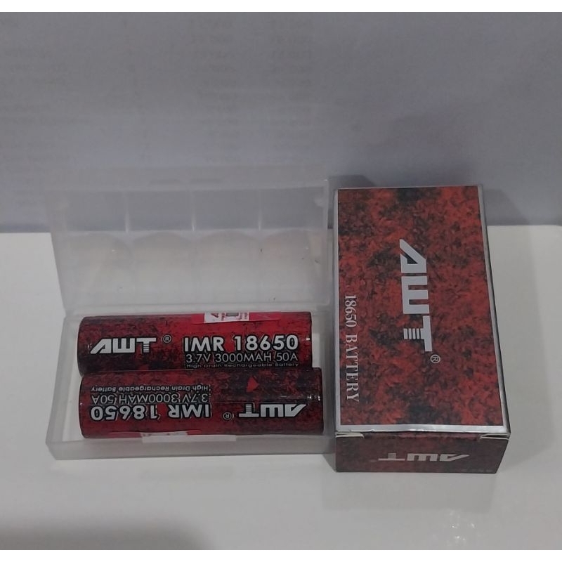 Jual BATRAI AWT HITAM 3000MAH 40A/BATRAI AWT HITAM 18650 3,7V | Shopee ...