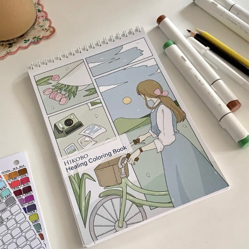 Jual HIKOBO - Healing Coloring Book MINI ver. | Shopee Indonesia