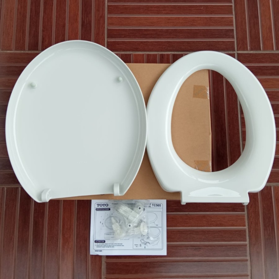 Jual TUTUP CLOSET DUDUK 100% ORIGINAL TOTO TC505#W // TOILET SEAT COVER ...