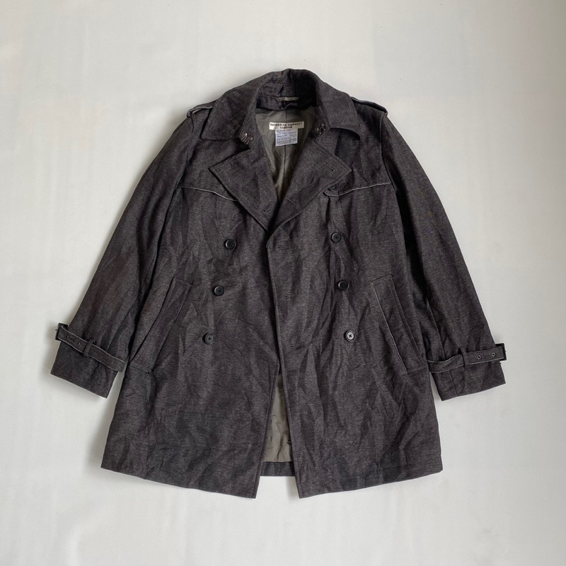 ジャケット・アウター KATHARINE HAMNETT Velvet long coat Katherine Hamnett London Velvet Blazer Jacket - Etsy