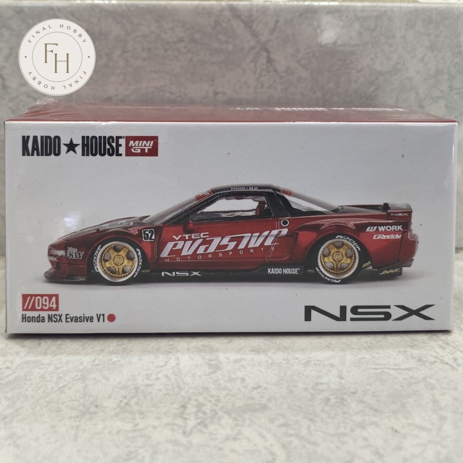 Mini-GT Kaido House Honda NSX VTEC Evasive V2 Blu 1/64 - Limited Edition Sigillata #KHMG137