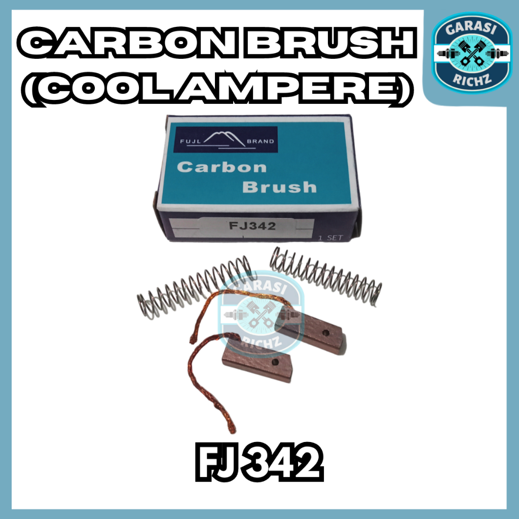 Jual CARBON BRUSH ALTERNATOR FJ342 / COOL AMPERE TYPE FJ 342 / KUL ...