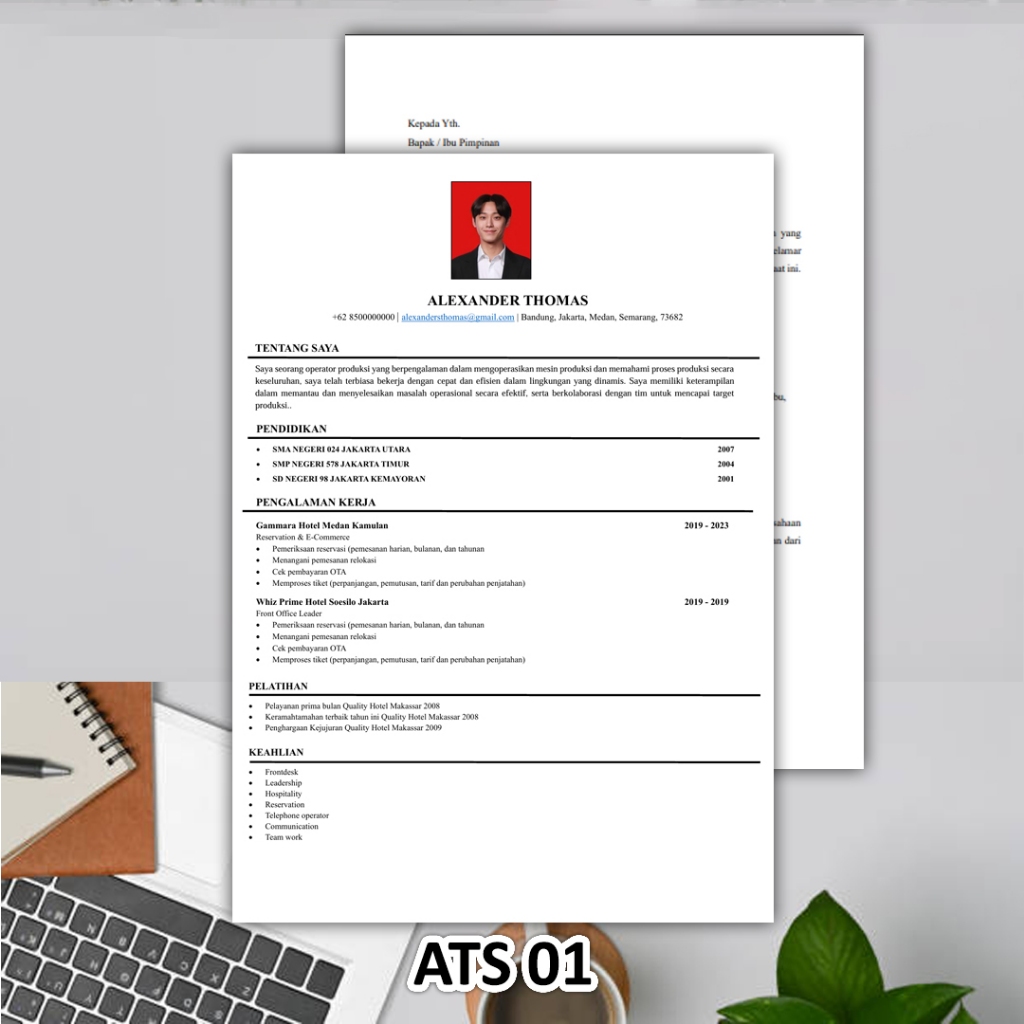 Jual Template CV ATS Friendly | Shopee Indonesia